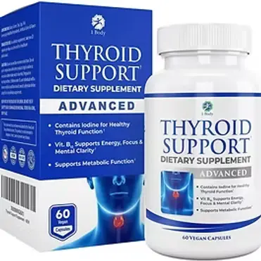 1 Body Thyroid Support Supplement with Iodine