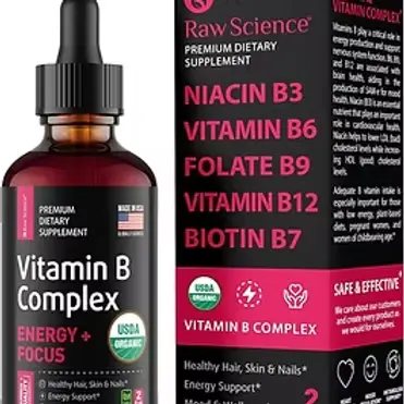 Liquid Vitamin B Complex Supplement – Energy Supplements for Women and Men