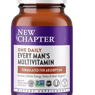 New Chapter Men's Multivitamin for Immune, Stress, Heart