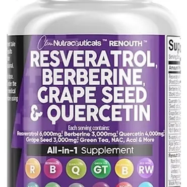 Resveratrol 6000mg Berberine 3000mg Grape Seed Extract