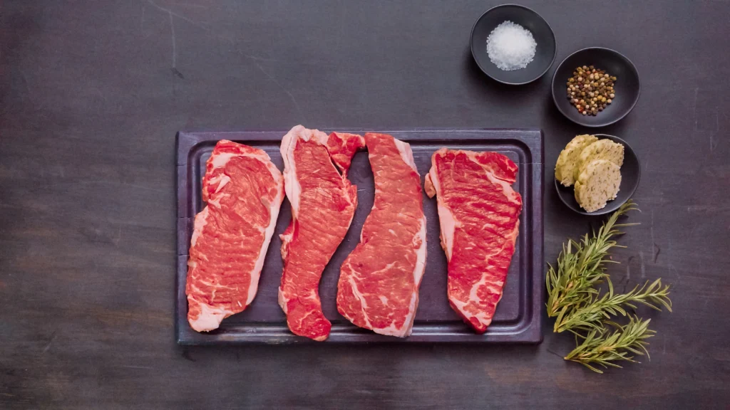 Beef, flank, steak, boneless, choice, raw