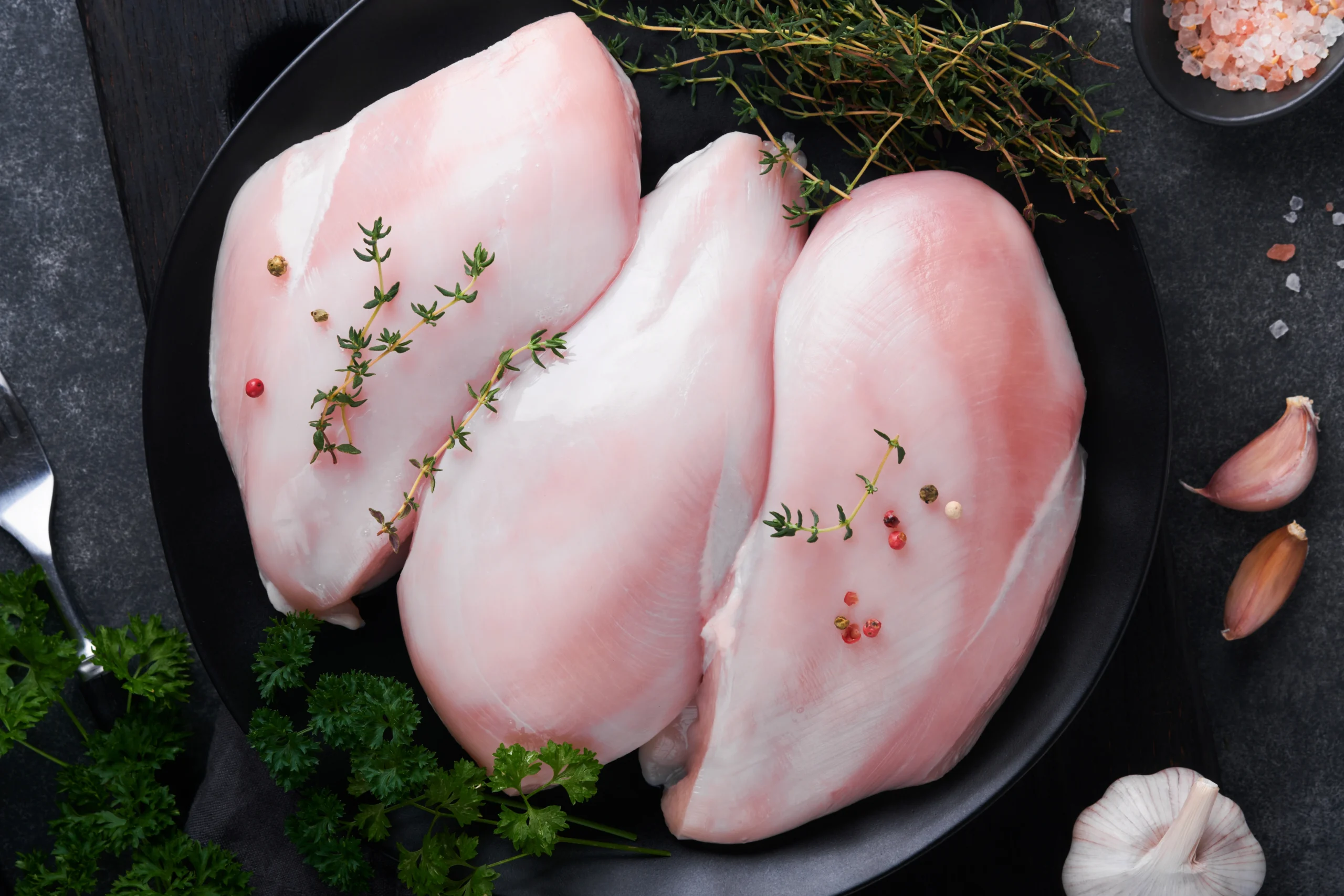 Chicken, breast, boneless, skinless, raw