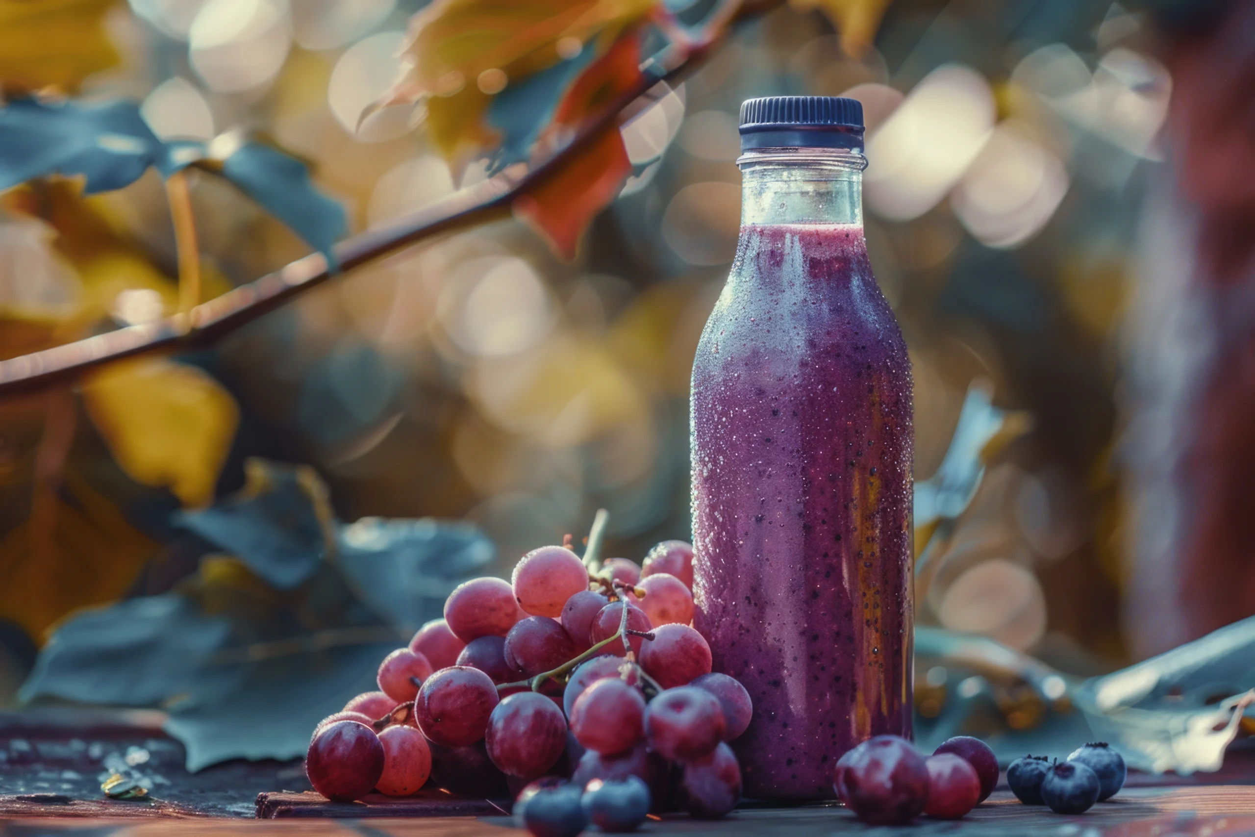 Grape juice, purple, with added vitamin C, from concentrate, shelf stable
