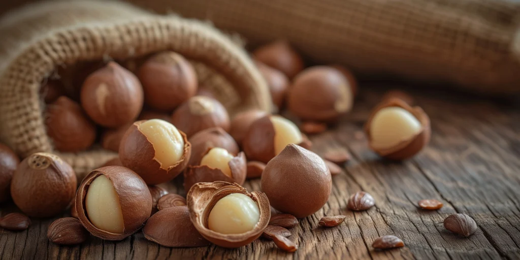 Phytonutrients Nuts, macadamia nuts, raw