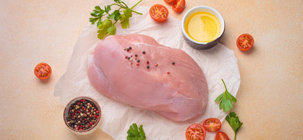 phytonutrients Chicken, breast, boneless, skinless, raw