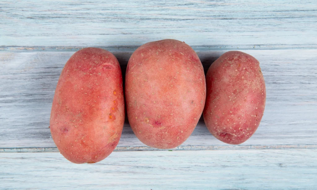 Potatoes, red, without skin, raw